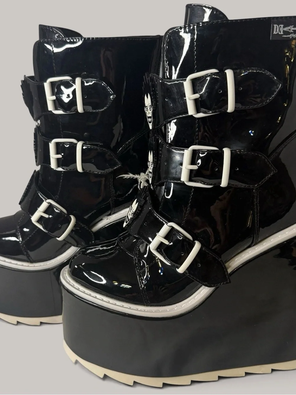 YRU x Death Note Ryuk Dune Lo Platform Boots Size 6 Goth Anime Rare